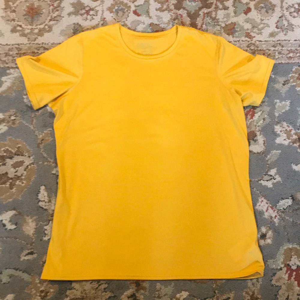 Patagonia  women’s athletic yellow t-shirt
